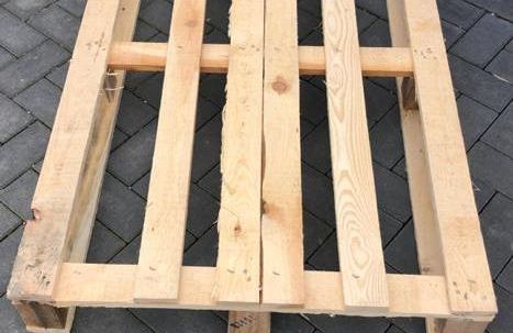 Einwegpaletten, gebraucht, 6 Deckbretter